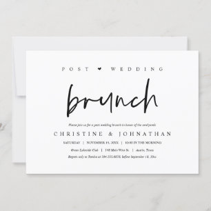 Brunch mit den Frischvermählten, Post-Hochzeitsein Einladung