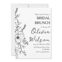Brunch mit der Braut Braut-Brunch-Einladungen