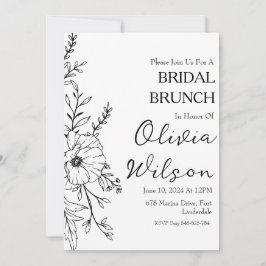 Brunch mit der Braut Braut-Brunch-Einladungen Einladung