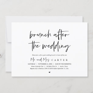 Brunch nach der Hochzeit (Nach der Hochzeit) Einladung