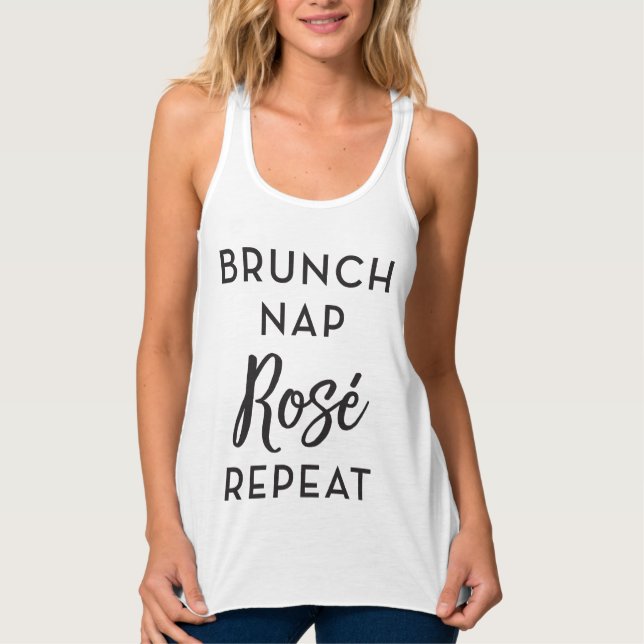 Brunch Nap Rosé Répéter Débardeur (Devant)