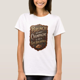 BRUNCH OHNE CHAMPAGNER IST NUR EIN TRAURIGES FRÜHS T-Shirt
