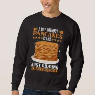 Brunch Outfit Pancake Kostüm Frühstück Pancake Sweatshirt