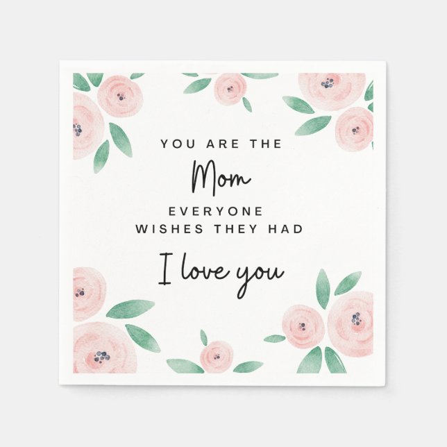 Brunch-Party der Mutter Neapel Serviette (Vorderseite)