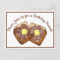 Brunch-Party Einladung zum französischen Frühstück