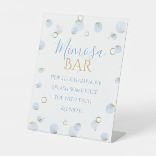 Brunch Sekt und Baby Shower Mimosa Sockelschild