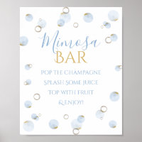 Brunch-Sekt und Mimosa-Bar für die Babyparty