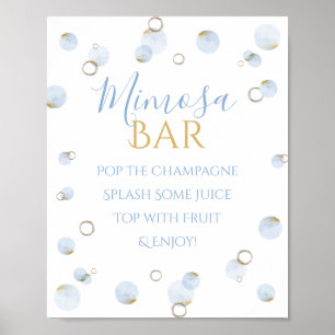 Brunch-Sekt und Mimosa-Bar für die Babyparty Poster