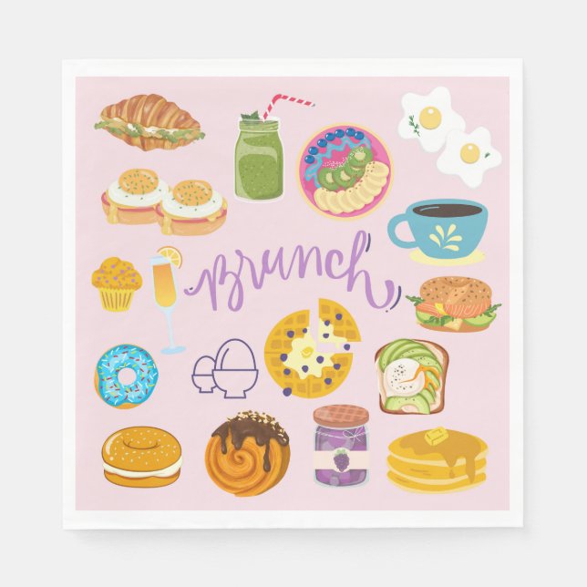 Brunch Squad Serviette (Vorderseite)