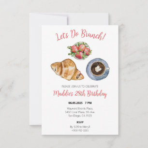 Brunch Theme Anniversaire Invitation de fête