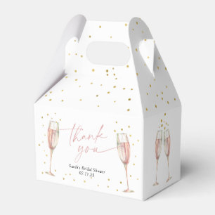 Brunch und blubbly chic Brautparty Geschenkschachtel