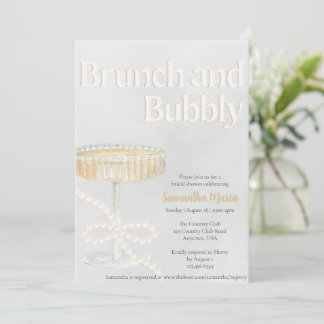 Brunch und Brautdusche Einladung