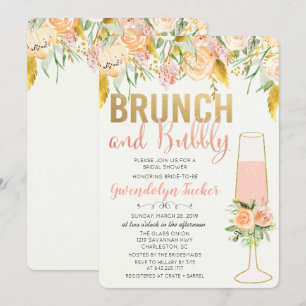 Brunch und Brautdusche Einladung