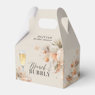 Brunch und Brautparty Pampelgras Gefallen Geschenkschachtel