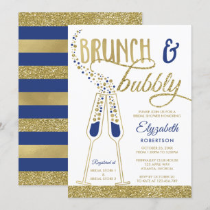 Brunch und Bubbly Brautparty Einladung, Imitate Go Einladung