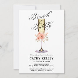 Brunch und Bubbly-Brautparty mit eigener Marke Einladung