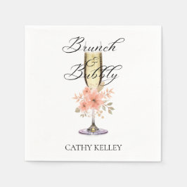 Brunch und Bubbly-Brautparty mit eigener Marke Serviette
