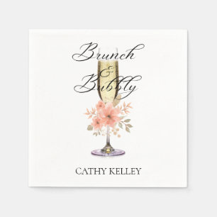 Brunch und Bubbly-Brautparty mit eigener Marke Serviette
