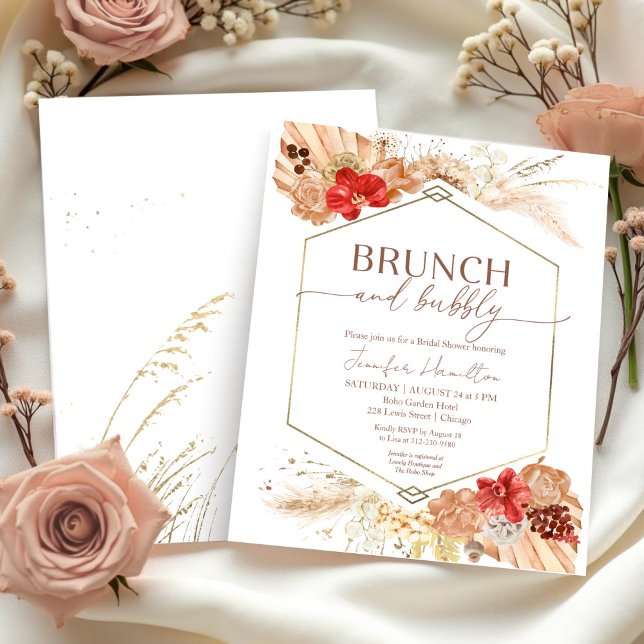 Brunch und Bubbly Bridal Dusche Einladung (Von Creator hochgeladen)