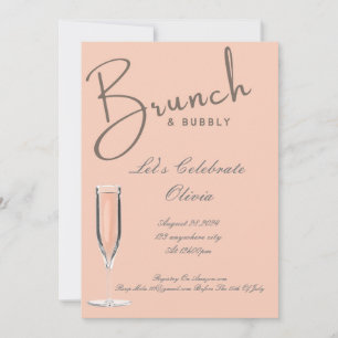 BRUNCH- UND BUBBLY-BRIDAL-DUSCHINVITATION SAVE THE DATE
