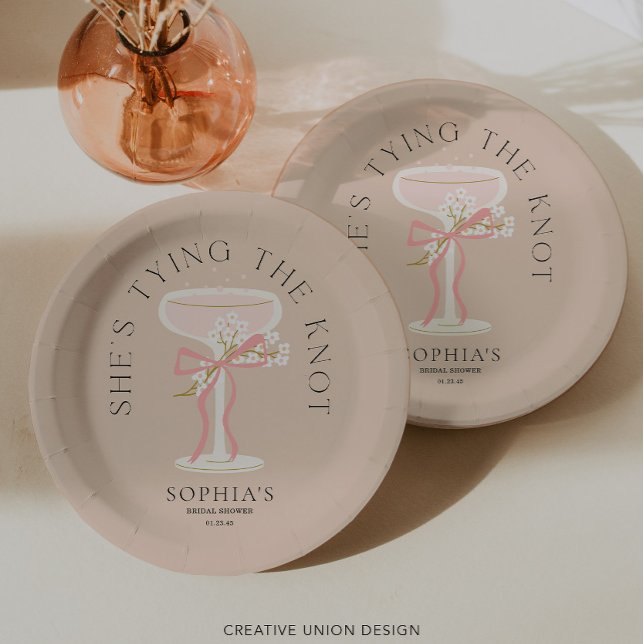 Brunch und Bubbly Champagner-Brautparty Pappteller (Von Creator hochgeladen)