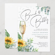 Brunch und Bubbly Elegantes Brautparty mit Sonnenb