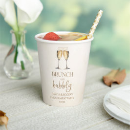 Brunch und Bubbly Engagement Party Brunch Pappbecher