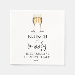 Brunch und Bubbly Engagement Party Brunch Serviette