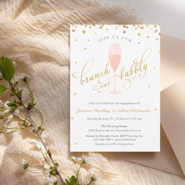 Brunch und Bubbly Engagement Party Einladung