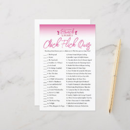 Brunch und Bubbly Galentines Chick Flick Game Quiz