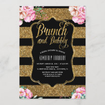 Brunch und Bubbly Gold Brautparty