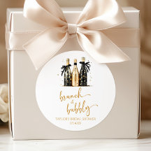 Brunch und Bubbly Gold Champagner Brautparty