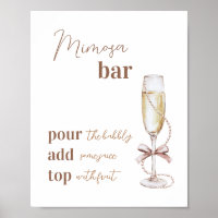 Brunch und Bubbly Mimosa Bar Sign 8x10