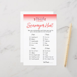 Brunch und Bubbly Valentine's Scavenger Hunt Game