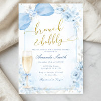 Brunch und Champagner Blaue Brautparty