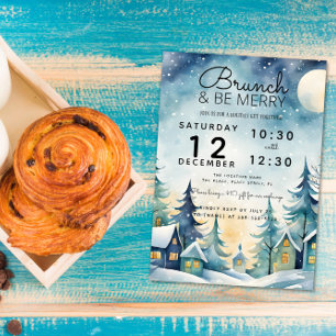 Brunch und fröhliches Party zu Mittag essen Einladung