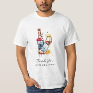 Brunch und Sprudel T-Shirt für Brautjungfern-Party