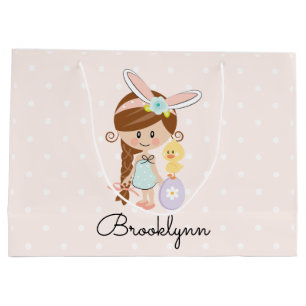 Brune personnalisée d'oreilles de lapin de sac de