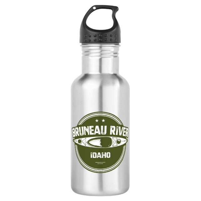 Bruneau River Idaho Kayaking Edelstahlflasche (Vorderseite)