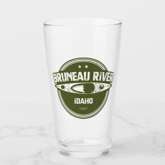 Bruneau River Idaho Kayaking Glas (Vorderseite)