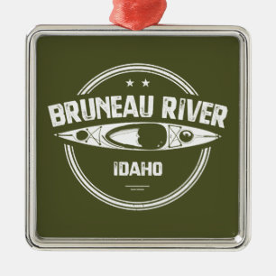 Bruneau River Idaho Kayaking Ornament Aus Metall