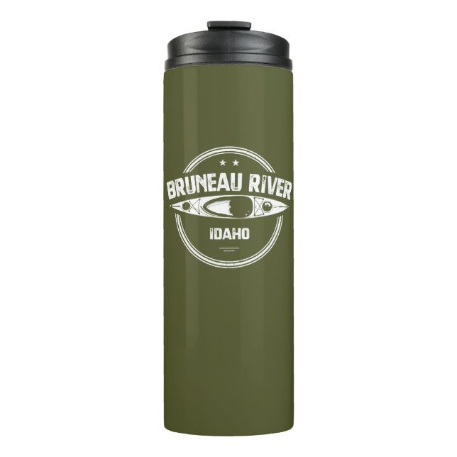 Bruneau River Idaho Kayaking Thermosbecher (Vorderseite)