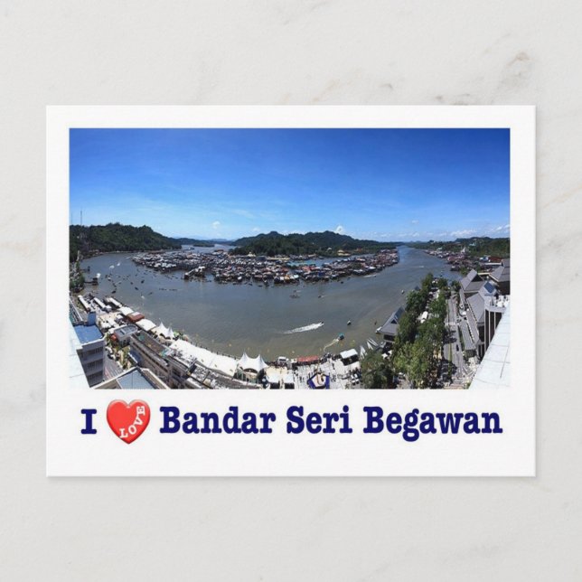 Brunei - Bandar Seri Begawan - I Liebe - Postkarte (Vorderseite)