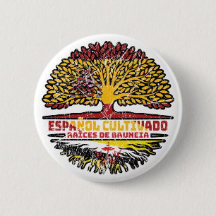 Brunei Bruneianisch Spanisch Spanien Baumwurzeln F Button