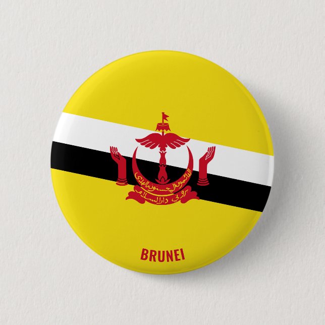 Brunei Flag Charming Patriotic Button (Vorderseite)