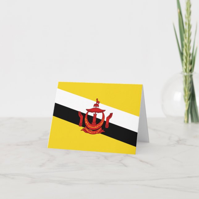 Brunei Flag Notecard Karte (Vorderseite)