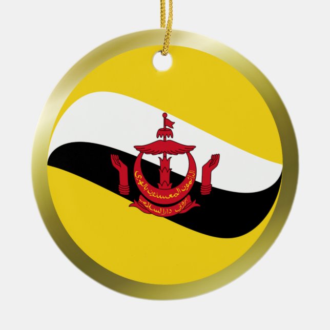 Brunei Flag Ornament (Vorne)