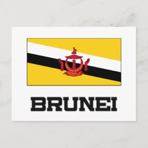 Brunei Flag Postkarte