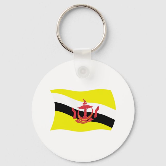 Brunei Flag Schlüsselanhänger (Vorderseite)