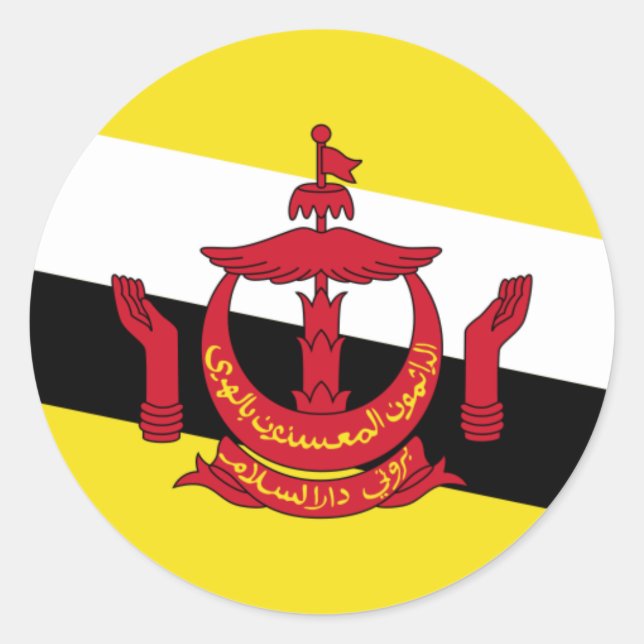 Brunei Flag Sticker (Vorderseite)